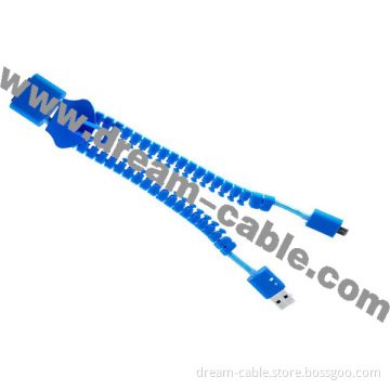 Popupar Zipper Micro USB Cable for Samsung